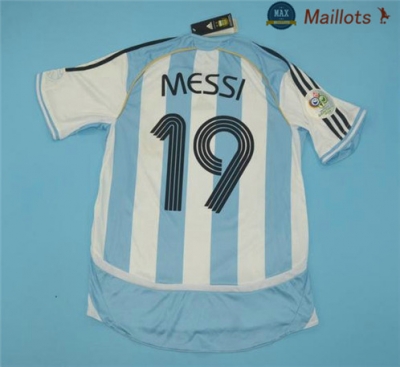 Maillot Retro 2006 Argentina Domicile (19 Messi)