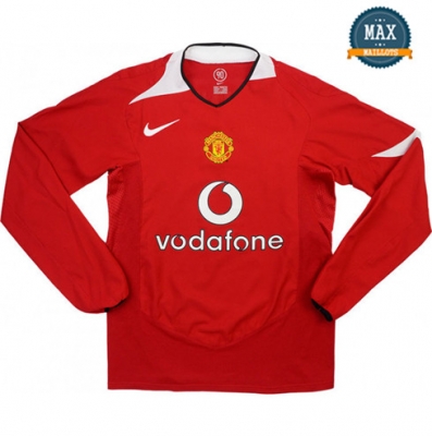 Maillot Retro 2005-06 Manchester United Manche Longue Domicile