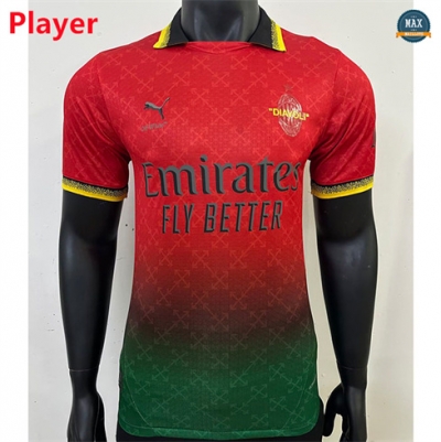 Max Maillot Player Version 2024/25 AC Milan co-branded Rouge