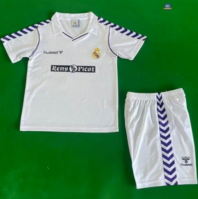 Max Maillots foot Retro 1988-90 Real Madrid Enfant Domicile