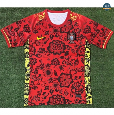 Mode‎ Max Maillots Portugal Spéciale Rouge Flower 2024/25