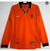 Nouveau Max Maillots Retro 1998 Pays-Bas Domicile Manche Longue