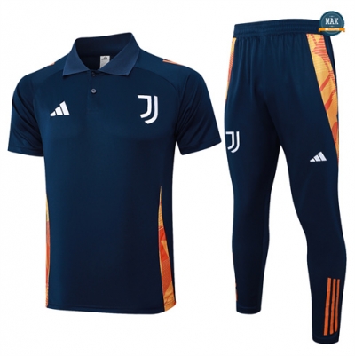 Prix Max Maillot Training Polo Juventus + Short 2024/25 Bleu marine