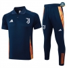 Prix Max Maillot Training Polo Juventus + Short 2024/25 Bleu marine