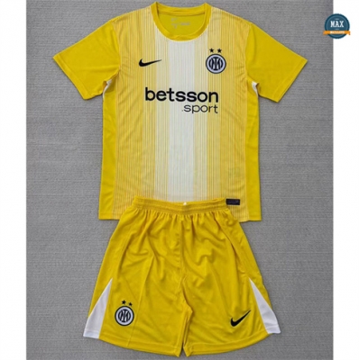Max Maillot Inter Milan Enfant Gardien De But Jaune 2025/26