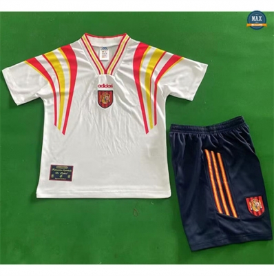 Max Maillots Retro 1996 Espagne Enfant Third