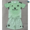 Maillot Foot Manchester United Enfant Gardien de but Vert 2025/26