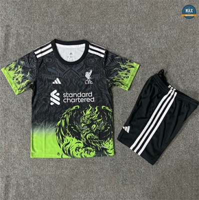 Max Maillot Liverpool Enfant noir/Vert 2025/26