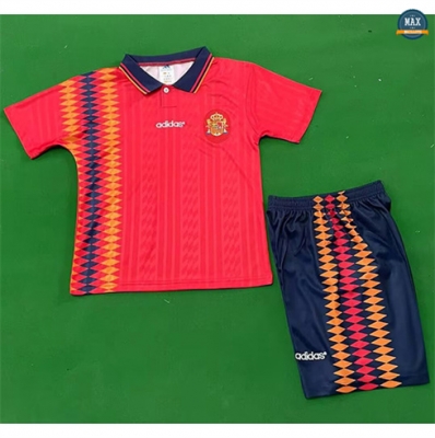 Max Maillot Rétro 1994 Espagne Enfant Domicile