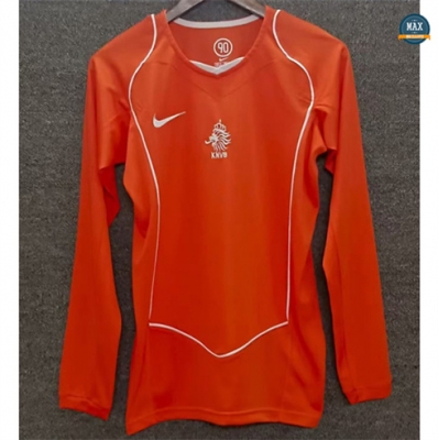 Maillot Retro Foot 2004 Pays-Bas Domicile Manche Longue