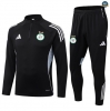 Maxmaillots Survetement Algérie 2025/26 Noir/Blanc/Gris Pas Cher