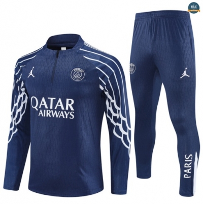 Maxmaillots Survetement PSG 2025/26 Bleu Marin Pas Chere