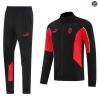 Maxmaillots Veste Survetement PSG 2025/26 Noir/Rouge Pas Cher