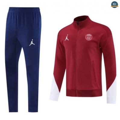 Maxmaillots Veste Survetement PSG 2025/26 Rouge/Bleu/Blanc Pas Chere
