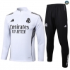 Maxmaillots Survetement Real Madrid 2025/26 Blanc/Noir personnalisé