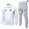 Maxmaillots Survetement Real Madrid 2025/26 Blanc/Gris clair Online