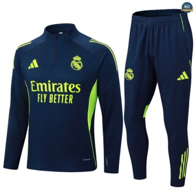Maxmaillots Survetement Real Madrid 2025/26 Bleu Marine/Vert discout