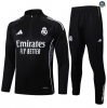 Maxmaillots Survetement Real Madrid 2025/26 Noir/Blanc Pas Cher