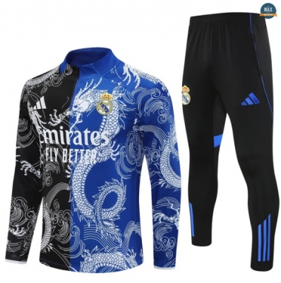 Maxmaillots Survetement Real Madrid 2025/26 Noir/Bleu Online