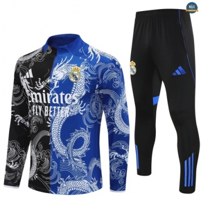 Maxmaillots Survetement Real Madrid 2025/26 Noir/Bleu Online
