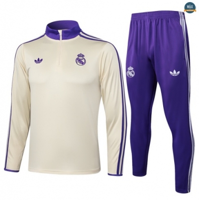 Maxmaillots Survetement Real Madrid 2025/26 abricot/Violet personnalisé