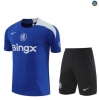 Maxmaillots Training Chelsea Enfant + Short 2025/26 Bleu/Noir/Blanc Pas Cher