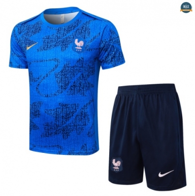 Maxmaillots Training France + Short 2025/26 Bleu/Noir Online