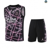 Maxmaillots Training PSG Ensemble Short Débardeur 2025/26 Rose/Noir Pas Chere
