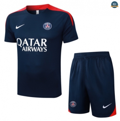 Maxmaillots Training PSG + Short 2025/26 Bleu Marine/Rouge discout