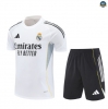 Maxmaillots Training Real Madrid + Short 2025/26 Blanc/Noir Pas Cher