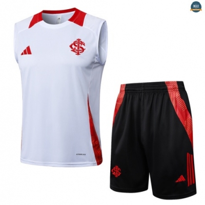 Maxmaillots Training SC Internacional Ensemble Short Débardeur 2025/26 Blanc/Noir/Rouge Online