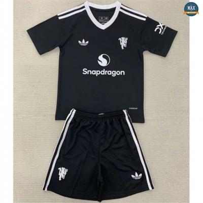 Max Maillots Manchester United Enfant Gardien de but Noir 2024/25