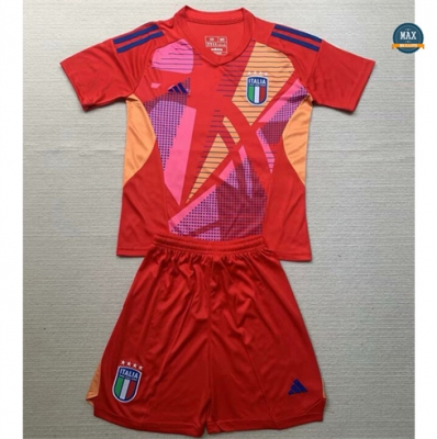 Max Maillots Italie Enfant Gardien de but Rouge 2024/25