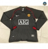 Max Maillot Retro 2007-08 Manchester United Manche Longue Noir