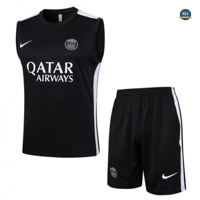 Vente Max Maillot Paris Saint Germain Debardeur 2024/25 Training noir pas cher fiable
