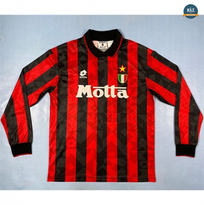 Max Maillots Retro 1994-95 AC Milan Domicile Manche Longue