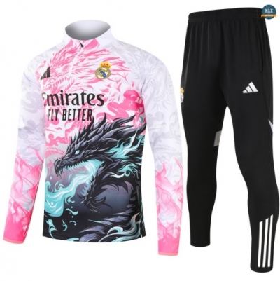 Acheter Max Survetement Real Madrid 2025/26 Rose/Noir/BlanC