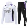 Survetement Sweatshirt à capuche Real Madrid 2024/25 Blanc personnalisé