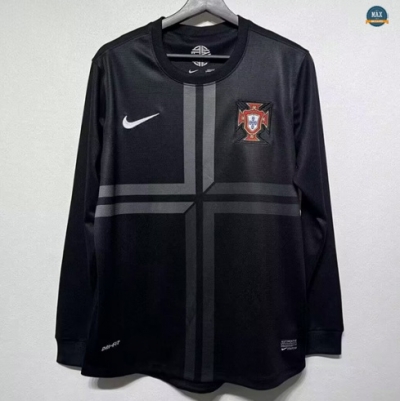 Max Maillots Retro 2012-13 Portugal Manche Longue Noir