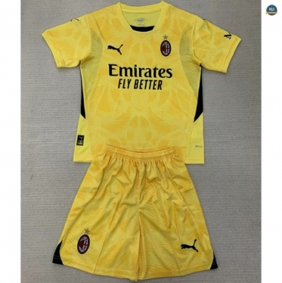 Max Maillot Milan AC Enfant Gardien De But Jaune 2024/25