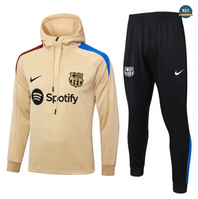 Nouveau Max Survetement Sweatshirt à capuche Barcelone 2024/25 jaune