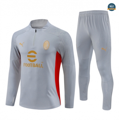 Prix Max Survetement Enfant AC Milan 2024/25 Gris