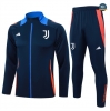 Soldes Max Veste Survetement Enfant Juventus 2024/25 bleu marine