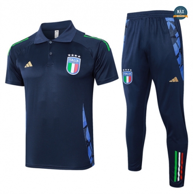 Achetez Max Maillots Training Polo Italie 2024/25 Bleu marine