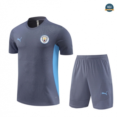 Achetez Max Maillots Training Manchester City + Short 2024/25 gris foncé