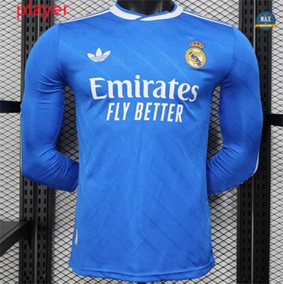 Max Maillots Player Version 2025/26 Real Madrid Third Manche Longue