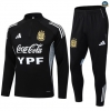 Maxmaillots Survetement Argentine 2025/26 Noir/Blanc Pas Cher
