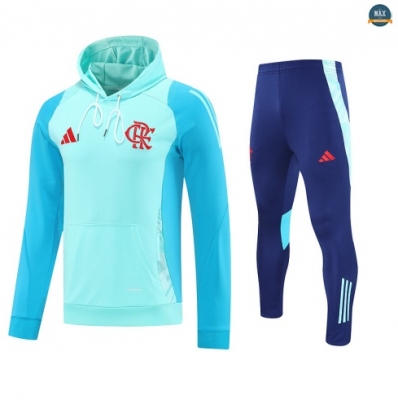 Maxmaillots Sweatshirt à capuche Flamengo 2025/26 Vert/Bleu Pas chèr
