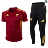 Maxmaillots Training AS Rome 2025/26 Rouge/Noir personnalisé