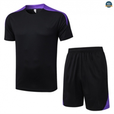 Maxmaillots Training Barcelone + Short 2025/26 Noir/Violet Pas Cher
